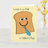 Toost aan Papa op de Boter van Vaderdag dan de Kaart (Gele Bloem)