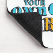 Toot je eigen Horn Inspirerend Art Horn Art Muismat (Hoek)