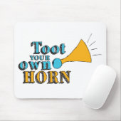 Toot je eigen Horn Inspirerend Art Horn Art Muismat (Met muis)