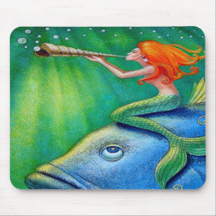 Toot je zeemeermin op! Fantasy Art Mousepad Muismat