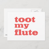 Toot My Flute Briefkaart (Voorkant / Achterkant)