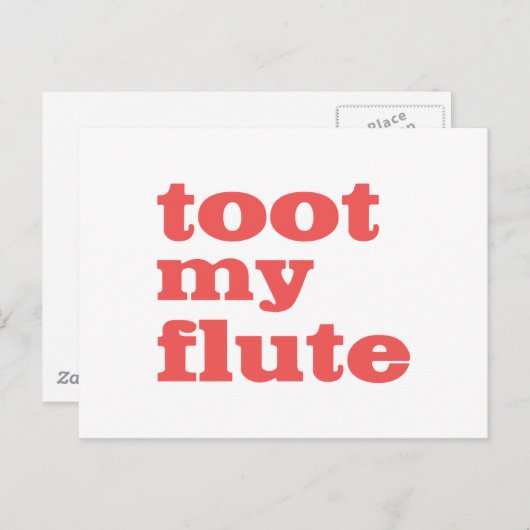 Toot My Flute Briefkaart (Voorkant / Achterkant)