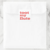 Toot My Flute Vierkante Sticker (Tas)