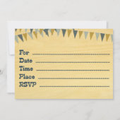 Toot the Horn - Marching Band Birthday Invite Kaart (Achterkant)