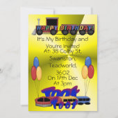Toot Toot Birthday Kaart (Voorkant)