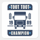 Toot Toot Champ Sticker (Voorkant)