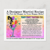 Toot-Tootsie Chocolate Cocktail Recipe Kaart (Voorkant)