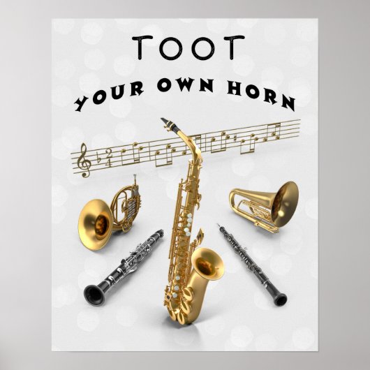 TOOT UW EIGEN HOREN POSTER (Voorkant)
