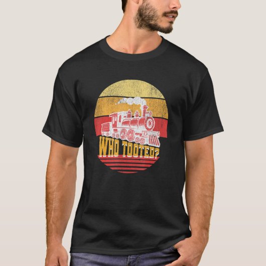 Tooted Train Cute Model Railroad Manager 1 T-shirt (Voorkant)