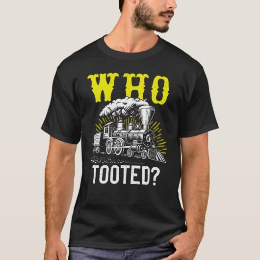 Tooted Train s & Railroad Traveler T-shirt (Voorkant)