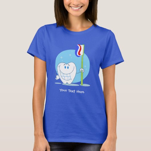 Tooth (aanpasbaar) t-shirt (Voorkant)