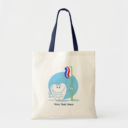 Tooth (aanpasbaar) tote bag (Voorkant)