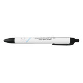 Tooth and Toothbrush Dental Design Zwarte Inkt Pen (Bodem)