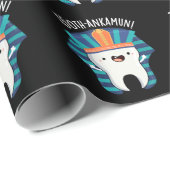 Tooth-ankamun Funny Tooth Pun Dark BG Cadeaupapier (Rol Hoek)