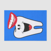 Tooth Blue Tissuepapier (Voorkant)