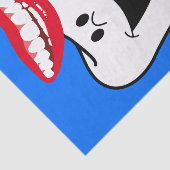 Tooth Blue Tissuepapier (Detail)