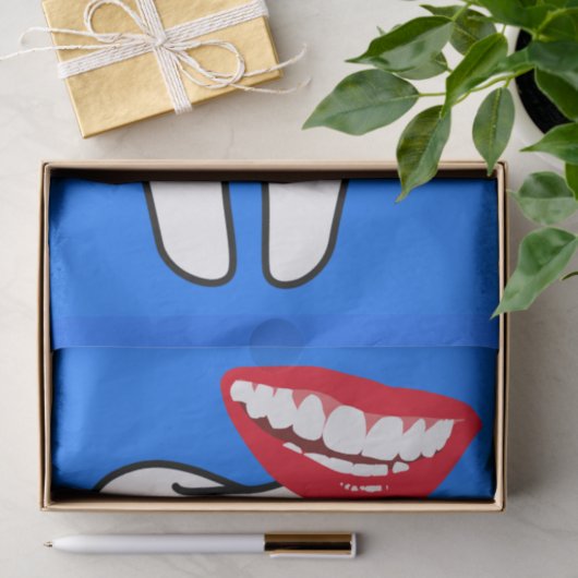 Tooth Blue Tissuepapier (Geschenk)