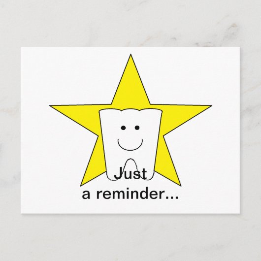 "Tooth" Briefkaart voor benoeming (Voorkant)