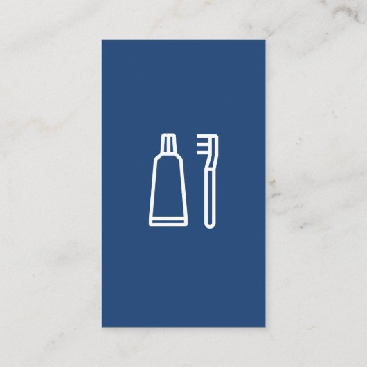 Tooth Brush and Paste | Tand Visitekaartje (Achterkant)