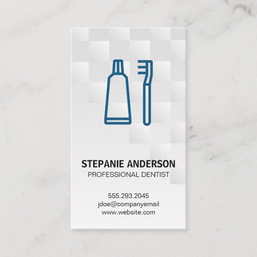 Tooth Brush and Paste | Tand Visitekaartje (Voorkant)