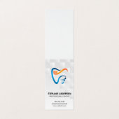 Tooth Brush and Tooth Logo | Dental Visitekaartje (Buitenkant ongevouwen)