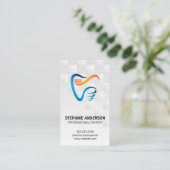 Tooth Brush and Tooth Logo | Dental Visitekaartje (Staand voorkant)