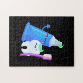 Tooth Dentist Cute Teeth Technicus Hygienist Legpuzzel (Horizontaal)