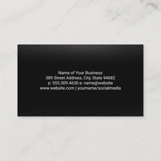 Tooth Doctor Logo | QR-code | Zwart patroon Visitekaartje (Achterkant)