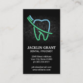 Tooth en Brush Logo Visitekaartje (Voorkant)
