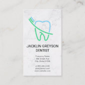 Tooth en Brush Logo Visitekaartje (Voorkant)