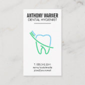 Tooth en Brush Logo Visitekaartje (Voorkant)