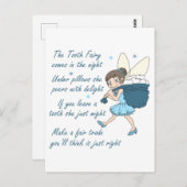 Tooth Fairy Briefkaart (Voorkant / Achterkant)