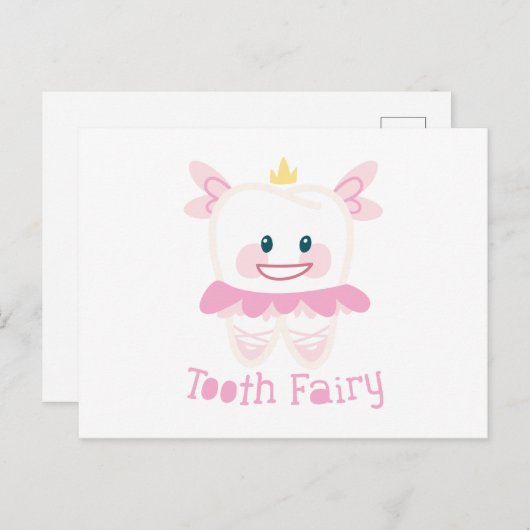 Tooth Fairy Briefkaart (Voorkant / Achterkant)