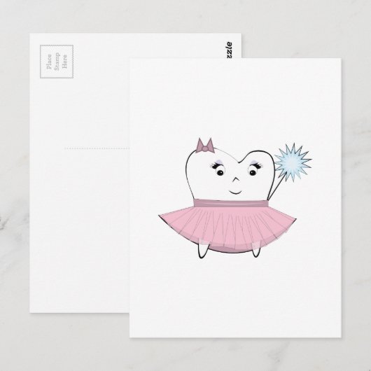 Tooth Fairy Briefkaart (Voorkant / Achterkant)