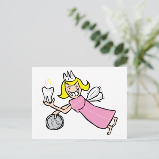 Tooth Fairy Briefkaart (Staand voorkant)