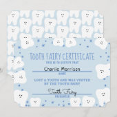 Tooth Fairy Certificate Boy 3 Kaart (Voorkant / Achterkant)