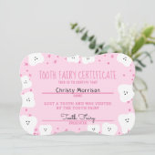 Tooth Fairy Certificate Girl 2 Kaart (Staand voorkant)