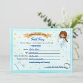 Tooth Fairy Certificate - Lost Tooth Receipt Kaart (Staand voorkant)