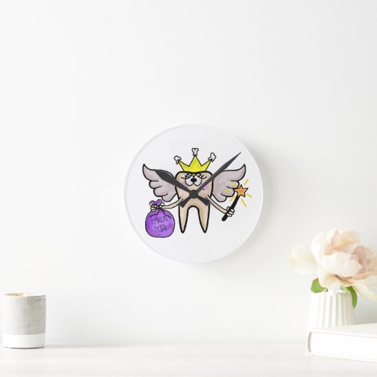Tooth Fairy Clock Ronde Klok (Huis)