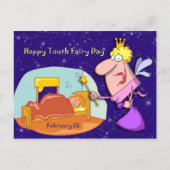 Tooth Fairy Day 28 februari Briefkaart (Voorkant)