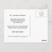 Tooth Fairy Dental Apointment Briefkaart (Achterkant)