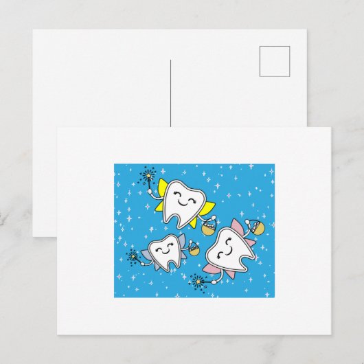 Tooth Fairy Dentist Lost Milk Tooth Briefkaart (Voorkant / Achterkant)