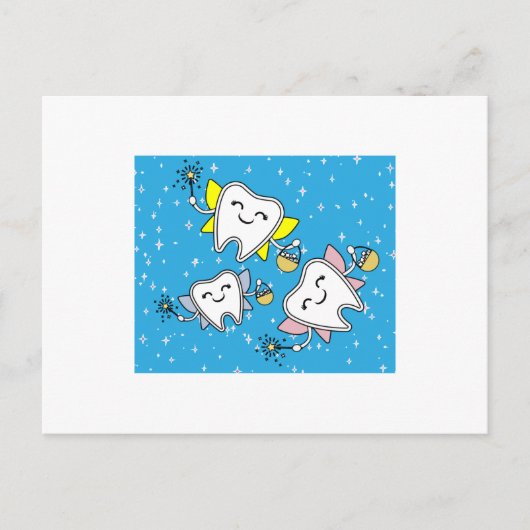 Tooth Fairy Dentist Lost Milk Tooth Briefkaart (Voorkant)