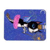 Tooth Fairy Dog Boston Terrier Pink Tutu Crown Magneet (Horizontaal)