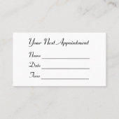 Tooth Fairy Dog Boston Terrier Pink Tutu Crown Visitekaartje (Achterkant)