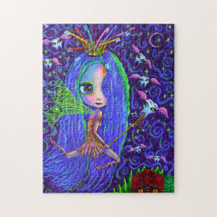 Tooth Fairy Flying Teeth Toothborstel Crown Big Ey Legpuzzel