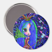 Tooth Fairy Flying Teeth Toothborstel Crown Big Ey Magneet (Voorkant / Achterkant)