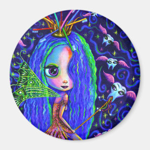 Tooth Fairy Flying Teeth Toothborstel Crown Big Ey Magneet