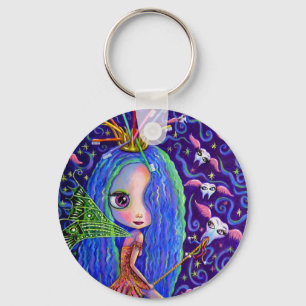 Tooth Fairy Flying Teeth Toothborstel Crown Big Ey Sleutelhanger