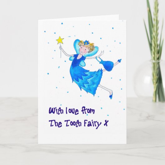 Tooth Fairy Gefeliciteerd Kaart (Voorkant)